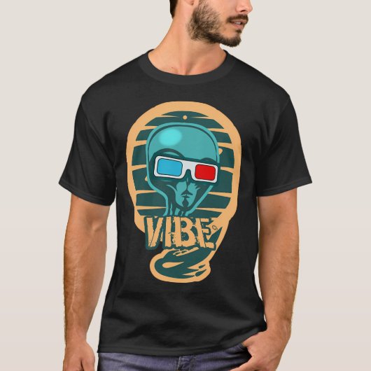 Schattigee Vibe Alien Cool T-shirt (Voorkant)
