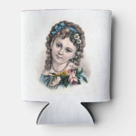 Schattigee  Victoriaans Bloemenmeisje Blikjeskoeler