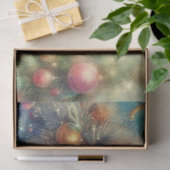 Schattigee Victoriaans Kerstkitten en Boomontkoppe Tissuepapier (Geschenk)