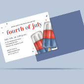 Schattigee vierde juli Popsicle Party Kaart