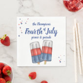 Schattigee Vierde Juli Zomerfeest Servet (Insitu)