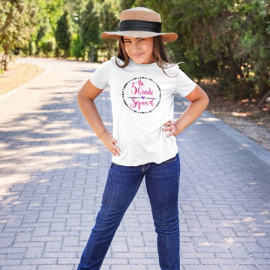 Schattigee vijfde rang squad t-shirt