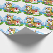 Schattigee Viking Corgi! Cadeaupapier (Hoek)