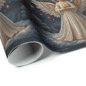Schattigee Vintage Christmas Angel Cadeaupapier (Rol Hoek)