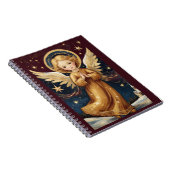 Schattigee Vintage Christmas Angel Notitieboek (Rechterzijde)