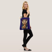 Schattigee Vintage Christmas Angel Tote Bag (Op model)