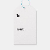 Schattigee vintage Christmas Kitten Holiday Gift L Cadeaulabel (Achterkant)