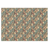 Schattigee vintage kerstteddyberen tafelkleed (Voorkant (Horizontaal))