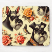 Schattigee Vintage Schnauzer Muismat (Voorkant)