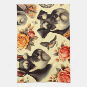 Schattigee Vintage Schnauzer Theedoek (Verticaal)