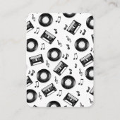 Schattigee Vinyl Record Retro Muziek Wedding Detai Informatiekaartje (Achterkant)