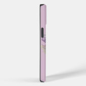 Schattigee Violet Waterverf Kat met Flora Case-Mate iPhone Case (Achterkant / Rechts)