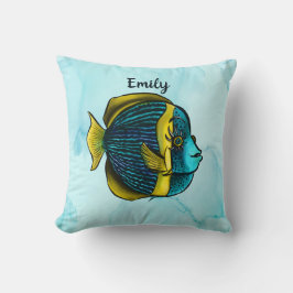 Schattigee vis Kinder naam Kussen