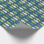 Schattigee vis onder het Zee Nautical Cadeaupapier (Hoek)