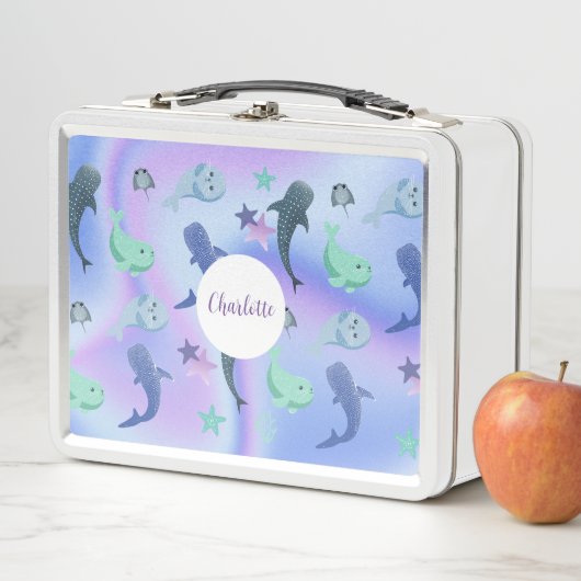 Schattigee visafdichting Ray Whale op gradiënt Reg (In situ)