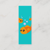 Schattigee visprofielkaarten mini visitekaartje (Achterkant)