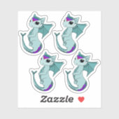 Schattigee Vissen Dragon ontwerp zodiac sticker (Vel)