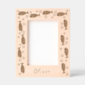 Schattigee vissen en bubbels gegraveerde lijstjes (Voorkant)