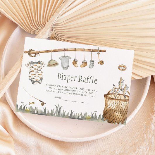 Schattigee Vissen Little Fisherman Diaper Raffle E Informatiekaartje