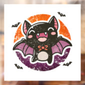 Schattigee vleermuis - Halloween Raamsticker (Vel 2)