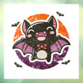 Schattigee vleermuis - Halloween Raamsticker (Vel 3)