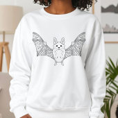 Schattigee vleermuis met open vleugels Eenvoudige  Trui