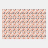 Schattigee vleermuizen en spinnen Halloween Inpakpapier Vel (Voorkant 2)