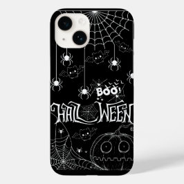 Schattigee Vleermuizen & Spooky Pompoenen iPhone C Case-Mate iPhone 14 Hoesje