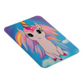 Schattigee Vliegende Eenhoorn Kawaii Schilderij Magneet (Rechterzijde)