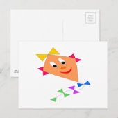 Schattigee vlieger briefkaart (Voorkant / Achterkant)