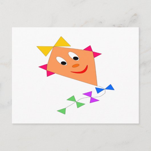 Schattigee vlieger briefkaart (Voorkant)