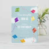 Schattigee vliegers Kinder Hoe de tijd vliegt Verj Kaart (Staand voorkant)