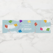 Schattigee vliegers Kinder Hoe de tijd vliegt Verj Waterfles Etiket (Enkel label)