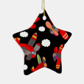 Schattigee vliegtuigen keramisch ornament (Rechts)