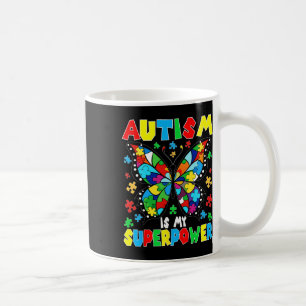 Schattigee vlinder autisme is mijn Superpower auti Koffiemok