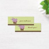 Schattigee Vlinder Cupcake Verjaardagsfeestje DIY  Mini Visitekaartjes (Bureau)