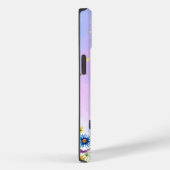 Schattigee vlinder en zachte pastelbasis Case-Mate iPhone case (Achterkant / Rechts)