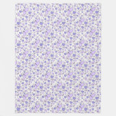 Schattigee vlinder esthetische Paarse thema Fleece Deken (Voorkant)