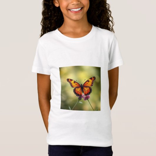 Schattigee vlinder Kinderen T-shirt (Voorkant)