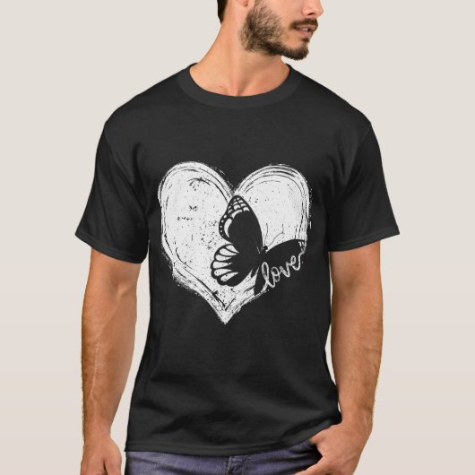 Schattigee vlinder monarchen liefhebbers entomoloo t-shirt (Voorkant)