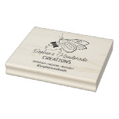Schattigee vlinder naaien Custom handgemaakt Rubberstempel (Stempel)