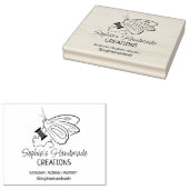 Schattigee vlinder naaien Custom handgemaakt Rubberstempel (Gestempeld)