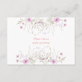 Schattigee Vlinder Wildflower Meadow Luier Raffle Informatiekaartje (Achterkant)