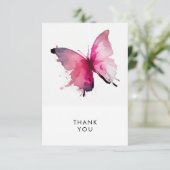 Schattigee vlinderblanco Bedankt Custom (Staand voorkant)