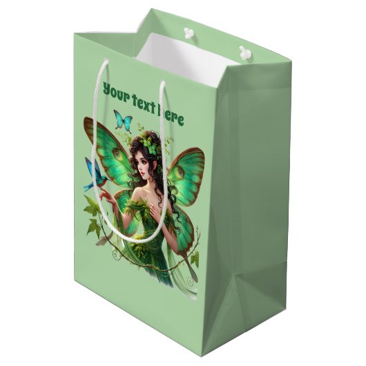 Schattigee vlinderfee aanpasbare partij medium cadeauzakje (Achterkant Gekanteld)