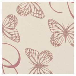 Schattigee Vlinders & Aangepast Monogram Patroon Stof