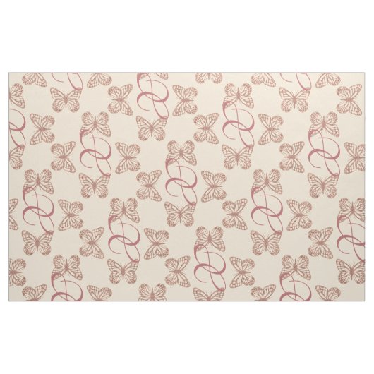 Schattigee Vlinders & Aangepast Monogram Patroon Stof (Fat Quarter)
