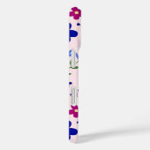 Schattigee vlinders en bloemen op roze Case-Mate iPhone case (Achterkant / Rechts)