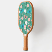 Schattigee Vlinders en Rozen Monogrammed Pickleball Paddle (Links)