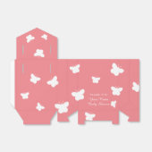 Schattigee vlinders roze lente baby shower feest bedankdoosjes (Uitgevouwen)